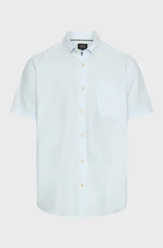 Мужская голубая льняная рубашка Голубой XXL Camel Active 409256-7S56-42