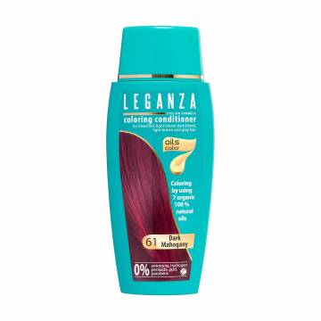 Безаммиачный тонирующий бальзам для волос Leganza 61 Темный махагон, 150 мл Безаммиачный тонирующий бальзам для волос Leganza 61 Темный махагон, 150 мл