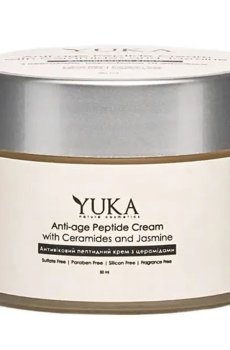 Антивозрастной пептидный крем для лица Yuka Anti-Age Peptide Cream с керамидами, 50 мл