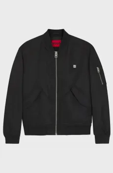 Мужской черный бомбер Черный S HUGO 50552650;001