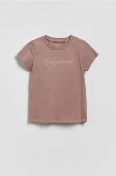 Reserved - Футболка з випуклім логотипом - кавовий - 407HU-84X