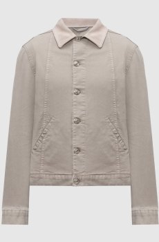 Джинсовая куртка цвета хаки