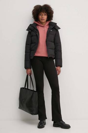 Кофта Calvin Klein женская с капюшоном с принтом K20K207615 Кофта Calvin Klein женская с капюшоном с принтом K20K207615