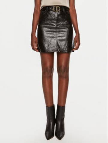 TWINSET Спідниця зі штучної шкіри 242TP2071 Чорний Regular Fit TWINSET Спідниця зі штучної шкіри 242TP2071 Чорний Regular Fit