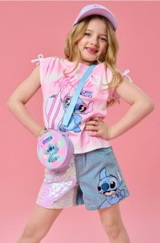 Силіконова сумка з панеллю pop it Stitch - різнобарвний