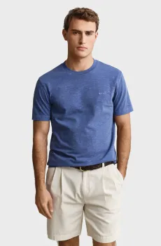 Мужская синяя футболка WASHED SLUB Синий L Gant 2003419