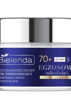Восстанавливающий и осветляющий крем для лица Bielenda Exosomes Of Youth против морщин, 70+, 50 мл