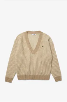 Женский коричневый свитер Коричневый XL Lacoste AF232193P