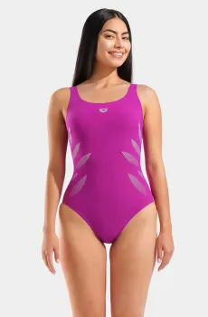 Женский розовый купальник SWIMSUIT MILENA WING BACK C CU Розовый 40 Arena 008140-910