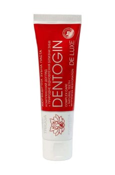 Аюрведическая зубная паста Triuga Dentogin De Luxe Естественное восстановление белизны зубов, 100 г