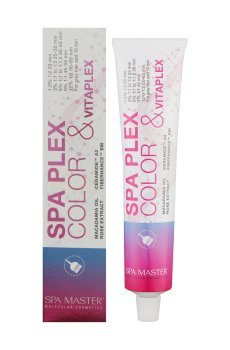 Перманентная крем-краска для волос Spa Master Basic Line Spa Cream Color 7/4C Медный блонд, 100 мл