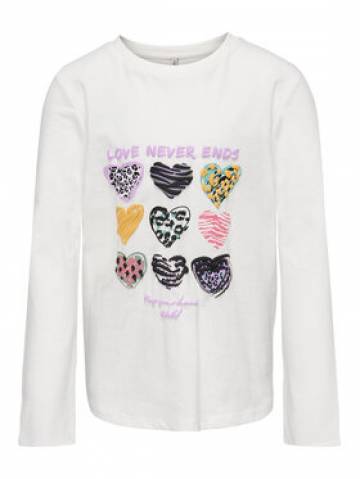 Kids ONLY Блузка Hollie 15275495 Білий Regular Fit Kids ONLY Блузка Hollie 15275495 Білий Regular Fit