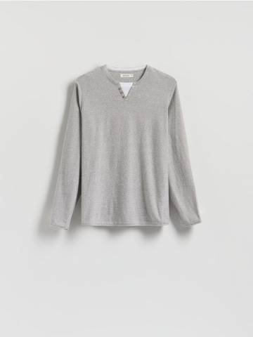 Reserved - MEN`S SWEATER - середньо-сірий - 937GC-85M