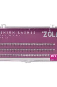 Уценка! Накладные ресницы пучковые Zola Premium Lashes 10D, C 0.10, 8 мм