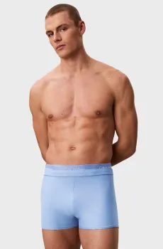 Мужские голубые плавки TRUNK DOUBLE WAISTBAND Голубой XXL Calvin Klein LV00N61026