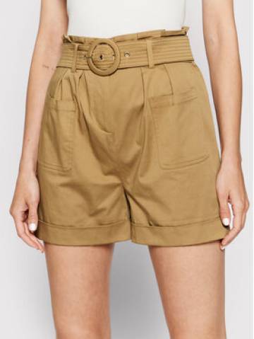 Morgan Шорти з тканини 221-SHOFI.F Бежевий Regular Fit Morgan Шорти з тканини 221-SHOFI.F Бежевий Regular Fit