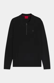 Мужское черное поло Черный M HUGO 11431