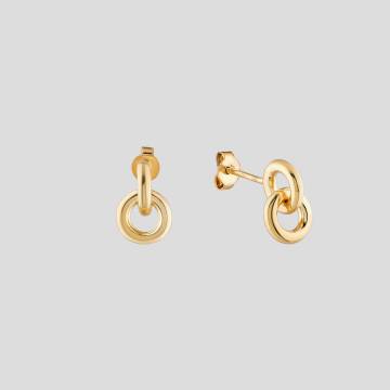 Серебряные серьги с позолотой Minimal ВС-221з Серебряные серьги с позолотой Minimal ВС-221з
