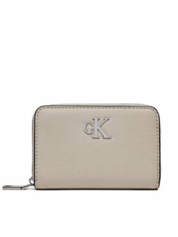 Calvin Klein Мале жіноче портмоне Minimal Monogram Med Za K60K611500 Бежевий Calvin Klein Мале жіноче портмоне Minimal Monogram Med Za K60K611500 Бежевий