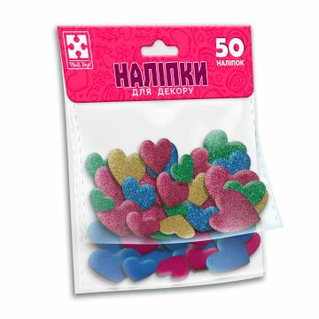 Набор для творчества Vladi Toys Мягкие наклейки Сердце, 50 шт, от 5 лет (VT4206-53) Набор для творчества Vladi Toys Мягкие наклейки Сердце, 50 шт, от 5 лет (VT4206-53)