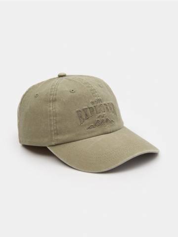 Кепка з козирком з написом - світло-оливковий Кепка з козирком з написом - світло-оливковий