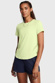 Женская салатовая футболка Vanish Elite Vent Loose SS Салатовый S Under Armour 1386400-383