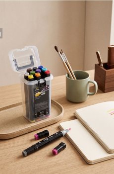 Набір двосторонніх фломастерів 12 pack - різнобарвний