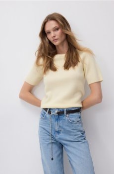 Reserved - Джинсові штани з поясом - бірюзовий - 629HF-56J