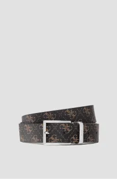 Мужской черный двусторонний ремень Черный L Guess BM7541.LEA35;BOC