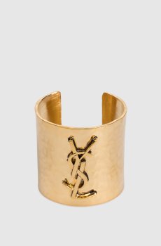 Золотой браслет с логотипом