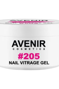 Витражный гель для наращивания ногтей Avenir Cosmetics Nail Vitrage Gel 205, 15 мл
