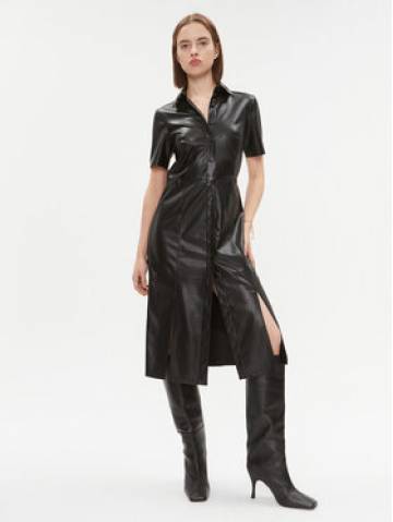 DKNY Сукня зі штучної шкіри DD3D4101 Чорний Regular Fit DKNY Сукня зі штучної шкіри DD3D4101 Чорний Regular Fit