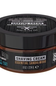 Мужской крем для бритья Razor MD Shaving Cream Essential Сандаловое дерево, 224 г