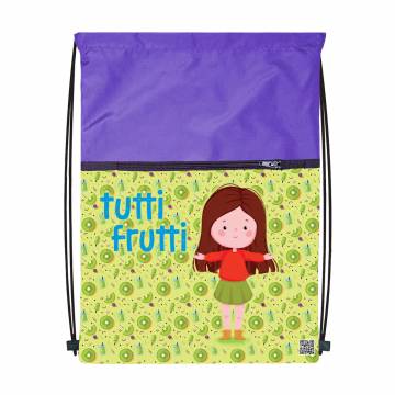 Детский рюкзак для сменной одежды и обуви Profiplan Tutti Frutti Kiwi, 43*33 см (46211) Детский рюкзак для сменной одежды и обуви Profiplan Tutti Frutti Kiwi, 43*33 см (46211)