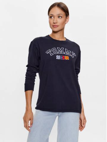 Tommy Jeans Блузка DW0DW16168 Cиній Oversize Tommy Jeans Блузка DW0DW16168 Cиній Oversize