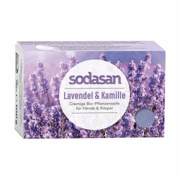 Мыло-крем для лица и тела Sodasan Cream Lavender Soap Lavender, 100 г Мыло-крем для лица и тела Sodasan Cream Lavender Soap Lavender, 100 г