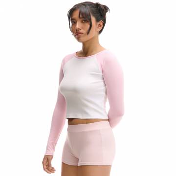 Cropp - Блузка з рукавами реглан - пастельний рожевий Cropp - Блузка з рукавами реглан - пастельний рожевий