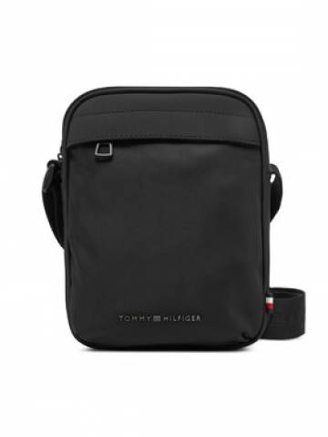 Tommy Hilfiger Плоска сумка Th Repreve Mini Reporter AM0AM13185 Чорний Tommy Hilfiger Плоска сумка Th Repreve Mini Reporter AM0AM13185 Чорний