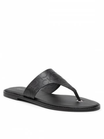 Calvin Klein Вєтнамки Almond Flat Tp Slide Hf HW0HW01159 Чорний Calvin Klein Вєтнамки Almond Flat Tp Slide Hf HW0HW01159 Чорний
