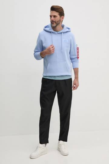 Кофта Alpha Industries мужская с капюшоном с принтом Кофта Alpha Industries мужская с капюшоном с принтом