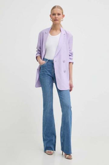 Пиджак Armani Exchange цвет фиолетовый двубортный однотонный 3DYG39 YN9RZ Пиджак Armani Exchange цвет фиолетовый двубортный однотонный 3DYG39 YN9RZ
