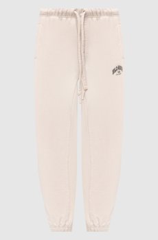 Бежевые джоггеры с принтом логотипа