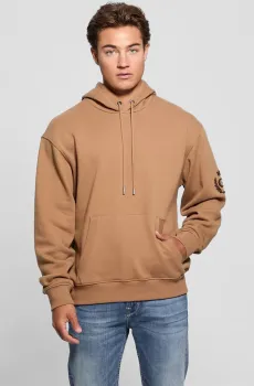 Мужское бежевое худи Бежевый S Guess M4BQ05.KBJ31;G1R4