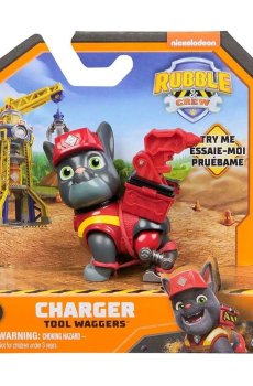 Коллекционная фигурка щенка Rubble & Crew Charger Tool Waggers, с 3 лет (SM28516/8791)