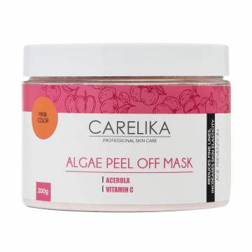 Альгинатная маска для лица Carelika Algae Peel Off Mask Acerola на основе водорослей с экстрактом ацеролы, 200 г Альгинатная маска для лица Carelika Algae Peel Off Mask Acerola на основе водорослей с экстрактом ацеролы, 200 г