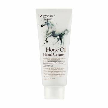 Крем для рук 3W Clinic Moisturize Horse Oil Hand Cream c лошадиным жиром, 100 мл Крем для рук 3W Clinic Moisturize Horse Oil Hand Cream c лошадиным жиром, 100 мл