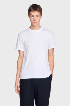 Мужская белая футболка Белый L Sandro SHPTS01813_white