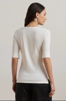 Хлопковая футболка Lauren Ralph Lauren