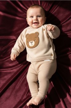 Легінси з рибкою 2 штуки - коричневий