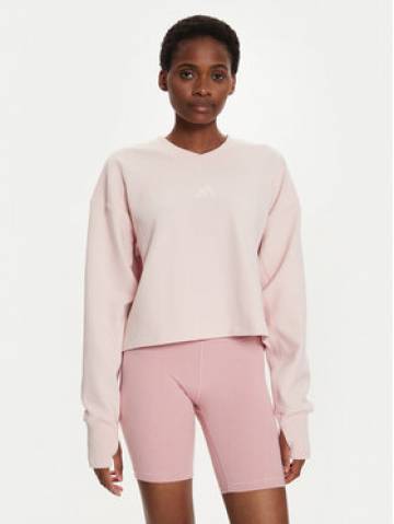 adidas Світшот ALL SZN IY6832 Рожевий Loose Fit adidas Світшот ALL SZN IY6832 Рожевий Loose Fit